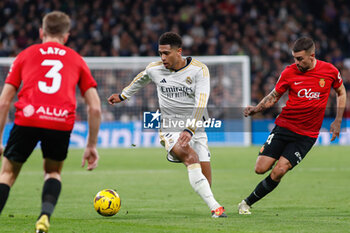 2024-01-03 - Jude Bellingham of Real Madrid and Dani Rodriguez of RCD Mallorca during the Spanish championship La Liga football match between Real Madrid and RCD Mallorca on January 3, 2024 at Santiago Bernabeu stadium in Madrid, Spain - FOOTBALL - SPANISH CHAMP - REAL MADRID V MALLORCA - SPANISH LA LIGA - SOCCER