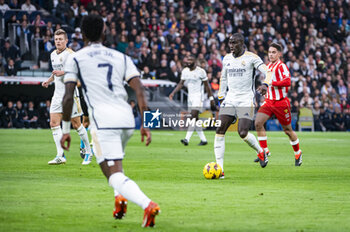 2024-01-21 - Ferland Mendy of Real Madrid seen in action with the ball during the La Liga EA Sports 23/24 football match between Real Madrid vs Almeria at Bernabeu stadium in Madrid, Spain. - REAL MADRID VS ALMERIA - SPANISH LA LIGA - SOCCER