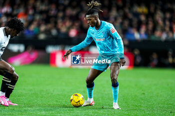 2024-01-20 - Nico Williams of Athletic Club during the Spanish championship La Liga football match between Valencia CF and Athletic Club on January 20, 2024 at Mestalla stadium in Valencia, Spain - FOOTBALL - SPANISH CHAMP - VALENCIA V ATHLETIC CLUB - SPANISH LA LIGA - SOCCER