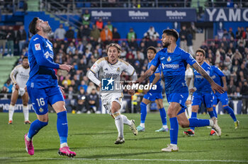 2024-02-01 - Luka Modric of Real Madrid seen in action during the La Liga EA Sports 2023/24 football match between Getafe vs Real Madrid at Coliseum stadium in Getafe, Spain. - GETAFE VS REAL MADRID - SPANISH LA LIGA - SOCCER
