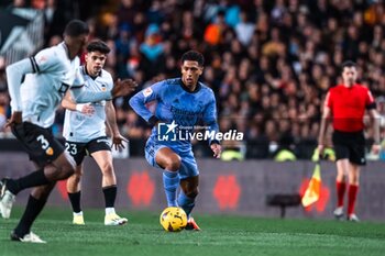 2024-03-03 - Jude Bellingham of Real Madrid during the Spanish championship Liga football match between Valencia CF and Real Madrid CF on March 2, 2024 at Mestalla stadium in Valencia, Spain - FOOTBALL - SPANISH CHAMP - VALENCIA V REAL MADRID - SPANISH LA LIGA - SOCCER