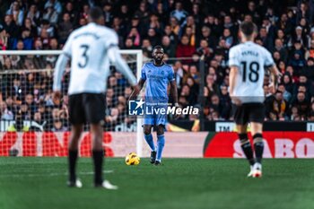 2024-03-03 - Antonio Rüdiger of Real Madrid during the Spanish championship Liga football match between Valencia CF and Real Madrid CF on March 2, 2024 at Mestalla stadium in Valencia, Spain - FOOTBALL - SPANISH CHAMP - VALENCIA V REAL MADRID - SPANISH LA LIGA - SOCCER