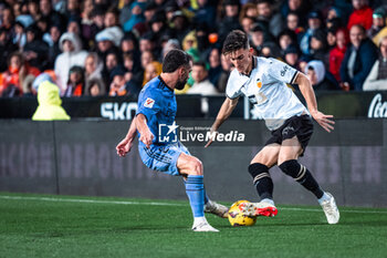 2024-03-03 - José Luis Pepelu of Valencia and Dani Carvajal of Real Madrid during the Spanish championship Liga football match between Valencia CF and Real Madrid CF on March 2, 2024 at Mestalla stadium in Valencia, Spain - FOOTBALL - SPANISH CHAMP - VALENCIA V REAL MADRID - SPANISH LA LIGA - SOCCER