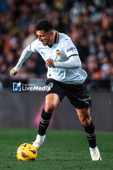 2024-03-03 - Selim Amallah of Valencia during the Spanish championship Liga football match between Valencia CF and Real Madrid CF on March 2, 2024 at Mestalla stadium in Valencia, Spain - FOOTBALL - SPANISH CHAMP - VALENCIA V REAL MADRID - SPANISH LA LIGA - SOCCER