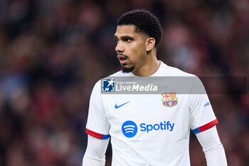 2024-03-03 - Ronald Araujo of FC Barcelona during the Spanish championship La Liga football match between Athletic Club and FC Barcelona on March 3, 2024 at San Mames in Bilbao, Spain - FOOTBALL - SPANISH CHAMP - ATHLETIC CLUB V FC BARCELONA - SPANISH LA LIGA - SOCCER