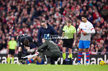 2024-03-03 - Pedri Gonzalez of FC Barcelona injured during the Spanish championship La Liga football match between Athletic Club and FC Barcelona on March 3, 2024 at San Mames in Bilbao, Spain - FOOTBALL - SPANISH CHAMP - ATHLETIC CLUB V FC BARCELONA - SPANISH LA LIGA - SOCCER