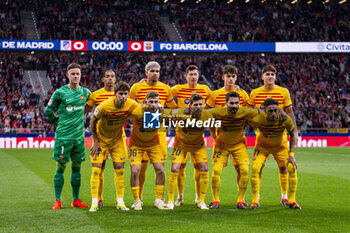 2024-03-17 - FC Barcelona team seen posing for the official picture before the La Liga EA Sports 2023/24 football match between Atletico Madrid vs FC Barcelona at Civitas Metropolitano Stadium in Madrid, Spain. - ATLETICO MADRID VS FC BARCELONA - SPANISH LA LIGA - SOCCER