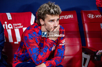 2024-03-17 - Antoine Griezmann of Atletico Madrid seen sitting in the bench during the La Liga EA Sports 2023/24 football match between Atletico Madrid vs FC Barcelona at Civitas Metropolitano Stadium in Madrid, Spain. - ATLETICO MADRID VS FC BARCELONA - SPANISH LA LIGA - SOCCER