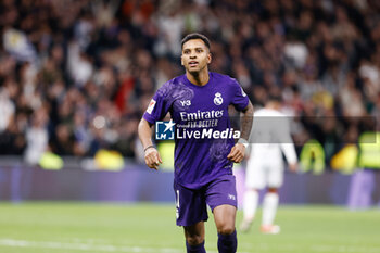 2024-03-31 - Rodrygo Goes of Real Madrid celebrates a goal during the Spanish championship La Liga football match between Real Madrid and Athletic Club de Bilbao on March 31, 2024 at Santiago Bernabeu stadium in Madrid, Spain - FOOTBALL - SPANISH CHAMP - REAL MADRID V ATHLETIC CLUB - SPANISH LA LIGA - SOCCER