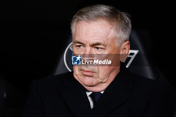 2024-03-31 - Carlo Ancelotti, head coach of Real Madrid during the Spanish championship La Liga football match between Real Madrid and Athletic Club de Bilbao on March 31, 2024 at Santiago Bernabeu stadium in Madrid, Spain - FOOTBALL - SPANISH CHAMP - REAL MADRID V ATHLETIC CLUB - SPANISH LA LIGA - SOCCER