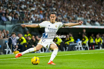 2024-04-21 - Lucas Vazquez of Real Madrid during the Spanish championship La Liga football match between Real Madrid and FC Barcelona on April 21, 2024 at Santiago Bernabeu stadium in Madrid, Spain - FOOTBALL - SPANISH CHAMP - REAL MADRID V FC BARCELONA - SPANISH LA LIGA - SOCCER