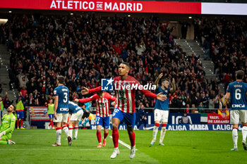 2024-04-27 - Samu Lino (Atletico de Madrid) celebrates his goal during a La Liga EA Sports match between Atetico de Madrid and Athletic Club de Bilbao at Civitas Metropolitano, in Madrid, ,Spain on April 27, 2024. Photo by Felipe Mondino - ATLETICO DE MADRID - ATHLETIC CLUB DE BILBAO - SPANISH LA LIGA - SOCCER