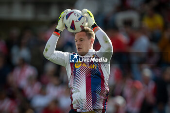 2024-05-04 - Goalkeeper Marc-Andre ter Stegen (FC Barcelona) warms up during a La Liga EA Sports match between Girona FC and FC Barcelona at Estadio Municipal de Montilivi, in Girona, ,Spain on May 4, 2024. Photo by Felipe Mondino - GIRONA FC - FC BARCELONA - SPANISH LA LIGA - SOCCER