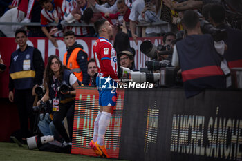2024-05-04 - Portu (Girona FC) celebrates after scoring his team's goal during a La Liga EA Sports match between Girona FC and FC Barcelona at Estadio Municipal de Montilivi, in Girona, ,Spain on May 4, 2024. Photo by Felipe Mondino - GIRONA FC - FC BARCELONA - SPANISH LA LIGA - SOCCER