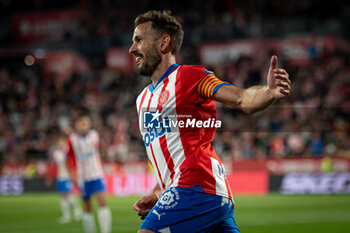 2024-05-24 - Stuani (Girona FC) celebrates after scoring his team's goal during a La Liga EA Sports match between Girona FC and Granada CF at Estadio Municipal de Montilivi, in Girona, ,Spain on May 24, 2024. Photo by Felipe Mondino - GIRONA FC - GRANADA CF - SPANISH LA LIGA - SOCCER