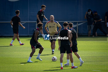 2024-07-19 - Head Coach Hans Flick (FC Barcelona) looks on during a FC Barcelona training session at Ciutat Esportiva Joan Gamper in Barcelona, Spain, on July 19 2024. Photo by Felipe Mondino - FC BARCLEONA TRAINING SESSION - SPANISH LA LIGA - SOCCER