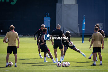 2024-07-19 - Mika Faye (FC Barcelona) controls the ball during a FC Barcelona training session at Ciutat Esportiva Joan Gamper in Barcelona, Spain, on July 19 2024. Photo by Felipe Mondino - FC BARCLEONA TRAINING SESSION - SPANISH LA LIGA - SOCCER