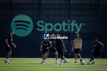 2024-07-19 - Ansu Fati (FC Barcelona) controls the ball during a FC Barcelona training session at Ciutat Esportiva Joan Gamper in Barcelona, Spain, on July 19 2024. Photo by Felipe Mondino - FC BARCLEONA TRAINING SESSION - SPANISH LA LIGA - SOCCER