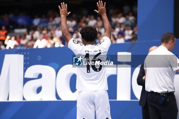 2024-07-27 - Real Madrid present their new player Endrick at the Santiago Bernabeu, Madrid 27 July 2024 Cordon Press - REAL MADRID ENDRICK - SPANISH LA LIGA - SOCCER