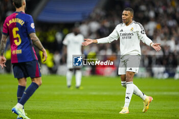 2024-10-26 - Kylian Mbappe of Real Madrid during the Spanish championship La Liga football match between Real Madrid CF and FC Barcelona on 26 October 2024 at Santiago Bernabeu stadium in Madrid, Spain - FOOTBALL - SPANISH CHAMP - REAL MADRID V FC BARCELONA - SPANISH LA LIGA - SOCCER