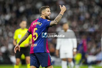 2024-10-26 - Inigo Martinez of FC Barcelona during the Spanish championship La Liga football match between Real Madrid CF and FC Barcelona on 26 October 2024 at Santiago Bernabeu stadium in Madrid, Spain - FOOTBALL - SPANISH CHAMP - REAL MADRID V FC BARCELONA - SPANISH LA LIGA - SOCCER