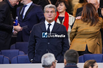 2024-10-26 - Joan Laporta, president of FC Barcelona during the Spanish championship La Liga football match between Real Madrid CF and FC Barcelona on 26 October 2024 at Santiago Bernabeu stadium in Madrid, Spain - FOOTBALL - SPANISH CHAMP - REAL MADRID V FC BARCELONA - SPANISH LA LIGA - SOCCER