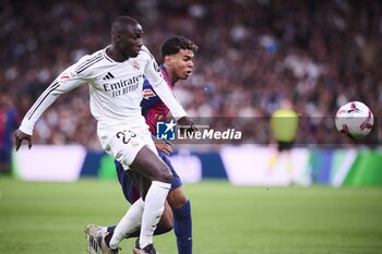 2024-10-26 - Spanish La Liga EA Sports soccer match Real Madrid vs FC Barcelona at Santiago Bernabeu stadium in Madrid, Spain 26 October 2024 Mendy and Lamine Yamal 900/Cordon Press - LA LIGA: REAL MADRID VS FC BARCELONA - SPANISH LA LIGA - SOCCER