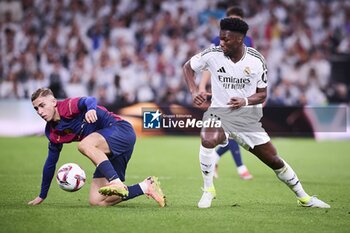 2024-10-26 - Spanish La Liga EA Sports soccer match Real Madrid vs FC Barcelona at Santiago Bernabeu stadium in Madrid, Spain 26 October 2024 Fermin and Tchouameni 900/Cordon Press - LA LIGA: REAL MADRID VS FC BARCELONA - SPANISH LA LIGA - SOCCER