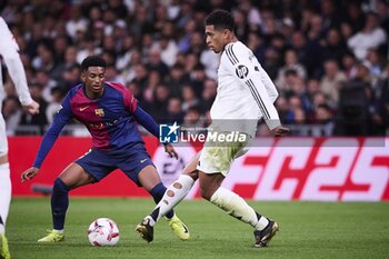 2024-10-26 - Spanish La Liga EA Sports soccer match Real Madrid vs FC Barcelona at Santiago Bernabeu stadium in Madrid, Spain 26 October 2024 Jude Bellingham and Balde 900/Cordon Press - LA LIGA: REAL MADRID VS FC BARCELONA - SPANISH LA LIGA - SOCCER