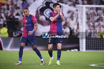 2024-10-26 - Spanish La Liga EA Sports soccer match Real Madrid vs FC Barcelona at Santiago Bernabeu stadium in Madrid, Spain 26 October 2024 Lewandowski celebrates a goal 900/Cordon Press - LA LIGA: REAL MADRID VS FC BARCELONA - SPANISH LA LIGA - SOCCER