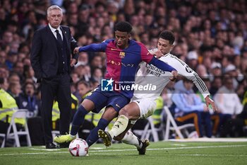 2024-10-26 - Spanish La Liga EA Sports soccer match Real Madrid vs FC Barcelona at Santiago Bernabeu stadium in Madrid, Spain 26 October 2024 Jude Bellinghan, Balde and Ancelotti 900/Cordon Press - LA LIGA: REAL MADRID VS FC BARCELONA - SPANISH LA LIGA - SOCCER