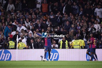 2024-10-26 - Spanish La Liga EA Sports soccer match Real Madrid vs FC Barcelona at Santiago Bernabeu stadium in Madrid, Spain 26 October 2024 Lamine Yamal celebrates a goal 900/Cordon Press - LA LIGA: REAL MADRID VS FC BARCELONA - SPANISH LA LIGA - SOCCER