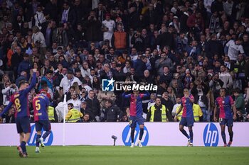 2024-10-26 - Spanish La Liga EA Sports soccer match Real Madrid vs FC Barcelona at Santiago Bernabeu stadium in Madrid, Spain 26 October 2024 Lamine Yamal celebrates a goal 900/Cordon Press - LA LIGA: REAL MADRID VS FC BARCELONA - SPANISH LA LIGA - SOCCER