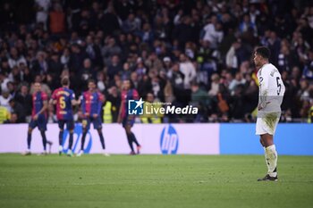 2024-10-26 - Spanish La Liga EA Sports soccer match Real Madrid vs FC Barcelona at Santiago Bernabeu stadium in Madrid, Spain 26 October 2024 Lamine Yamal celebrates a goal 900/Cordon Press - LA LIGA: REAL MADRID VS FC BARCELONA - SPANISH LA LIGA - SOCCER