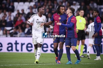 2024-10-26 - Spanish La Liga EA Sports soccer match Real Madrid vs FC Barcelona at Santiago Bernabeu stadium in Madrid, Spain 26 October 2024 Vinicius Jr and Gavi 900/Cordon Press - LA LIGA: REAL MADRID VS FC BARCELONA - SPANISH LA LIGA - SOCCER