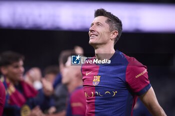 2024-10-26 - Spanish La Liga EA Sports soccer match Real Madrid vs FC Barcelona at Santiago Bernabeu stadium in Madrid, Spain 26 October 2024 FC Barcelona players celebrate win 900/Cordon Press - LA LIGA: REAL MADRID VS FC BARCELONA - SPANISH LA LIGA - SOCCER