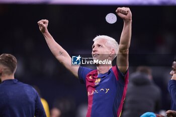 2024-10-26 - Spanish La Liga EA Sports soccer match Real Madrid vs FC Barcelona at Santiago Bernabeu stadium in Madrid, Spain 26 October 2024 FC Barcelona players celebrate win 900/Cordon Press - LA LIGA: REAL MADRID VS FC BARCELONA - SPANISH LA LIGA - SOCCER