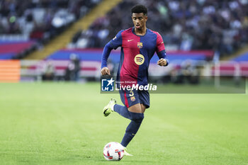 2024-11-03 - Alejandro Balde of FC Barcelona during the Spanish championship La Liga football match between FC Barcelona and RCD Espanyol on 3 November 2024 at Estadi Olímpic Lluís Companys in Barcelona, Spain - FOOTBALL - SPANISH CHAMP - BARCELONA V ESPANYOL - SPANISH LA LIGA - SOCCER