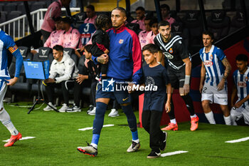 2024-11-03 - Raphael DIAS BELLOLI (Raphinha) of Barcelona during the Spanish championship La Liga football match between FC Barcelona and RCD Espanyol de Barcelona on 3 November 2024 at Estadi Olimpic Lluis Companys in Barcelona, Spain - FOOTBALL - SPANISH CHAMP - BARCELONA V ESPANYOL - SPANISH LA LIGA - SOCCER