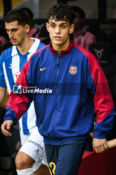 2024-11-03 - Hector FORT of Barcelona during the Spanish championship La Liga football match between FC Barcelona and RCD Espanyol de Barcelona on 3 November 2024 at Estadi Olimpic Lluis Companys in Barcelona, Spain - FOOTBALL - SPANISH CHAMP - BARCELONA V ESPANYOL - SPANISH LA LIGA - SOCCER