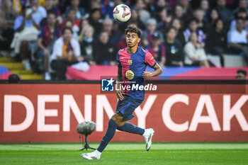 2024-11-03 - Lamine YAMAL of Barcelona during the Spanish championship La Liga football match between FC Barcelona and RCD Espanyol de Barcelona on 3 November 2024 at Estadi Olimpic Lluis Companys in Barcelona, Spain - FOOTBALL - SPANISH CHAMP - BARCELONA V ESPANYOL - SPANISH LA LIGA - SOCCER