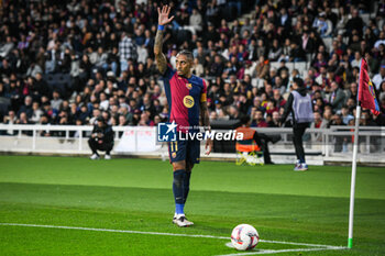 2024-11-03 - Raphael DIAS BELLOLI (Raphinha) of Barcelona during the Spanish championship La Liga football match between FC Barcelona and RCD Espanyol de Barcelona on 3 November 2024 at Estadi Olimpic Lluis Companys in Barcelona, Spain - FOOTBALL - SPANISH CHAMP - BARCELONA V ESPANYOL - SPANISH LA LIGA - SOCCER