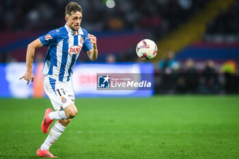 2024-11-03 - Jofre CARRERAS of Espanyol Barcelona during the Spanish championship La Liga football match between FC Barcelona and RCD Espanyol de Barcelona on 3 November 2024 at Estadi Olimpic Lluis Companys in Barcelona, Spain - FOOTBALL - SPANISH CHAMP - BARCELONA V ESPANYOL - SPANISH LA LIGA - SOCCER