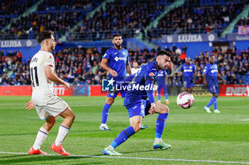 2024-11-22 - Diego Rico of Getafe CF during the Spanish championship La Liga football match between Getafe CF and Real Valladolid on November 22, 2024 at Coliseum de Getafe stadium in Getafe, Spain - FOOTBALL - SPANISH CHAMP - GETAFE V VALLADOLID - SPANISH LA LIGA - SOCCER