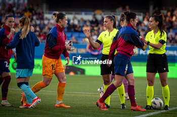 2024-05-10 - Goalkeeper Cata Coll (FC Barcelona) gestures during a Liga F match between FC Barcelona Fem and Ahtletic Club Fem at Estadi Johan Cruyff, in Barcelona, ,Spain on May 10, 2024. Photo by Felipe Mondino - FC BARCELONA FEM - ATHLETIC CLUB FEM - SPANISH PRIMERA DIVISION WOMEN - SOCCER