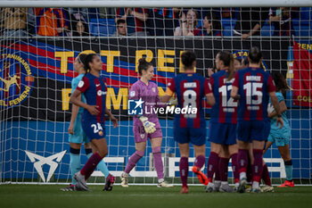 2024-05-10 - Mariona Caldentey (FC Barcelona) celebrates after scoring her team's goal during a Liga F match between FC Barcelona Fem and Ahtletic Club Fem at Estadi Johan Cruyff, in Barcelona, ,Spain on May 10, 2024. Photo by Felipe Mondino - FC BARCELONA FEM - ATHLETIC CLUB FEM - SPANISH PRIMERA DIVISION WOMEN - SOCCER