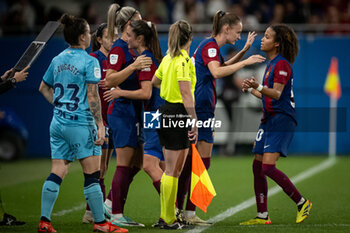 2024-05-10 - Caroline Graham Hansen (FC Barcelona) substitute Vicky Lopez (FC Barcelona) Liga F match between FC Barcelona Fem and Ahtletic Club Fem at Estadi Johan Cruyff, in Barcelona, ,Spain on May 10, 2024. Photo by Felipe Mondino - FC BARCELONA FEM - ATHLETIC CLUB FEM - SPANISH PRIMERA DIVISION WOMEN - SOCCER