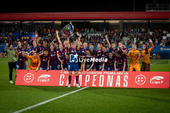 2024-05-10 - FC Barcelona celebrating the Liga F championship during Liga F match between FC Barcelona Fem and Ahtletic Club Fem at Estadi Johan Cruyff, in Barcelona, ,Spain on May 10, 2024. Photo by Felipe Mondino - FC BARCELONA FEM - ATHLETIC CLUB FEM - SPANISH PRIMERA DIVISION WOMEN - SOCCER