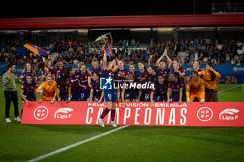 2024-05-10 - FC Barcelona celebrating the Liga F championship during Liga F match between FC Barcelona Fem and Ahtletic Club Fem at Estadi Johan Cruyff, in Barcelona, ,Spain on May 10, 2024. Photo by Felipe Mondino - FC BARCELONA FEM - ATHLETIC CLUB FEM - SPANISH PRIMERA DIVISION WOMEN - SOCCER