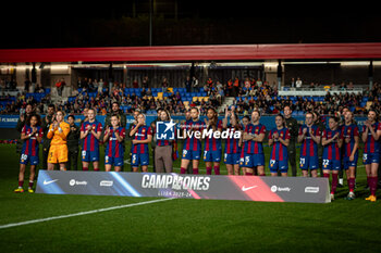 2024-05-10 - FC Barcelona Fem celebrates new Liga F title during Liga F match between FC Barcelona Fem and Ahtletic Club Fem at Estadi Johan Cruyff, in Barcelona, ,Spain on May 10, 2024. Photo by Felipe Mondino - FC BARCELONA FEM - ATHLETIC CLUB FEM - SPANISH PRIMERA DIVISION WOMEN - SOCCER